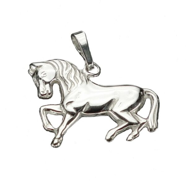 Stříbrný přívěsek kůň Stříbrný přívěsek ve tvaru koně ze stříbra 925/1000.