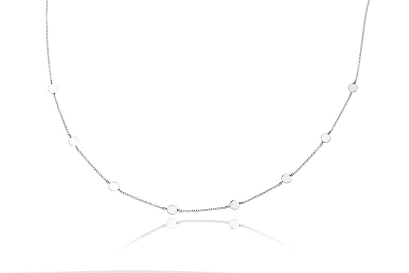 Stříbrný náhrdelník s penízky