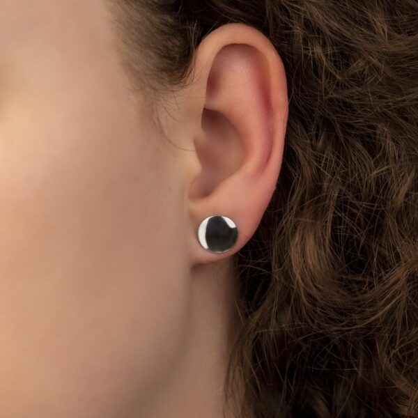 Dámské stříbrné náušnice kolečko 11mm na šroubek