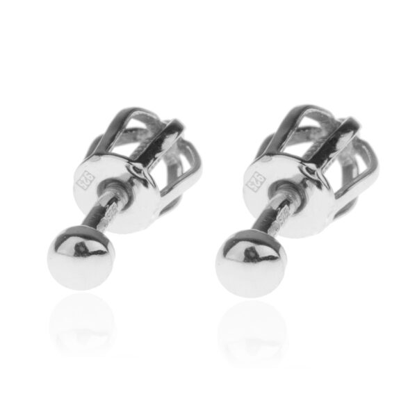 Stříbrné náušnice pecky celostříbrné 2,5mm