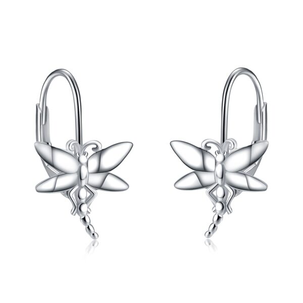 Stříbrné náušnice vážky