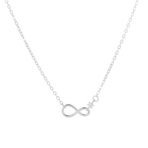 Elegantní dámský náhrdelník Infinity ze stříbra se zářivým zirkonem